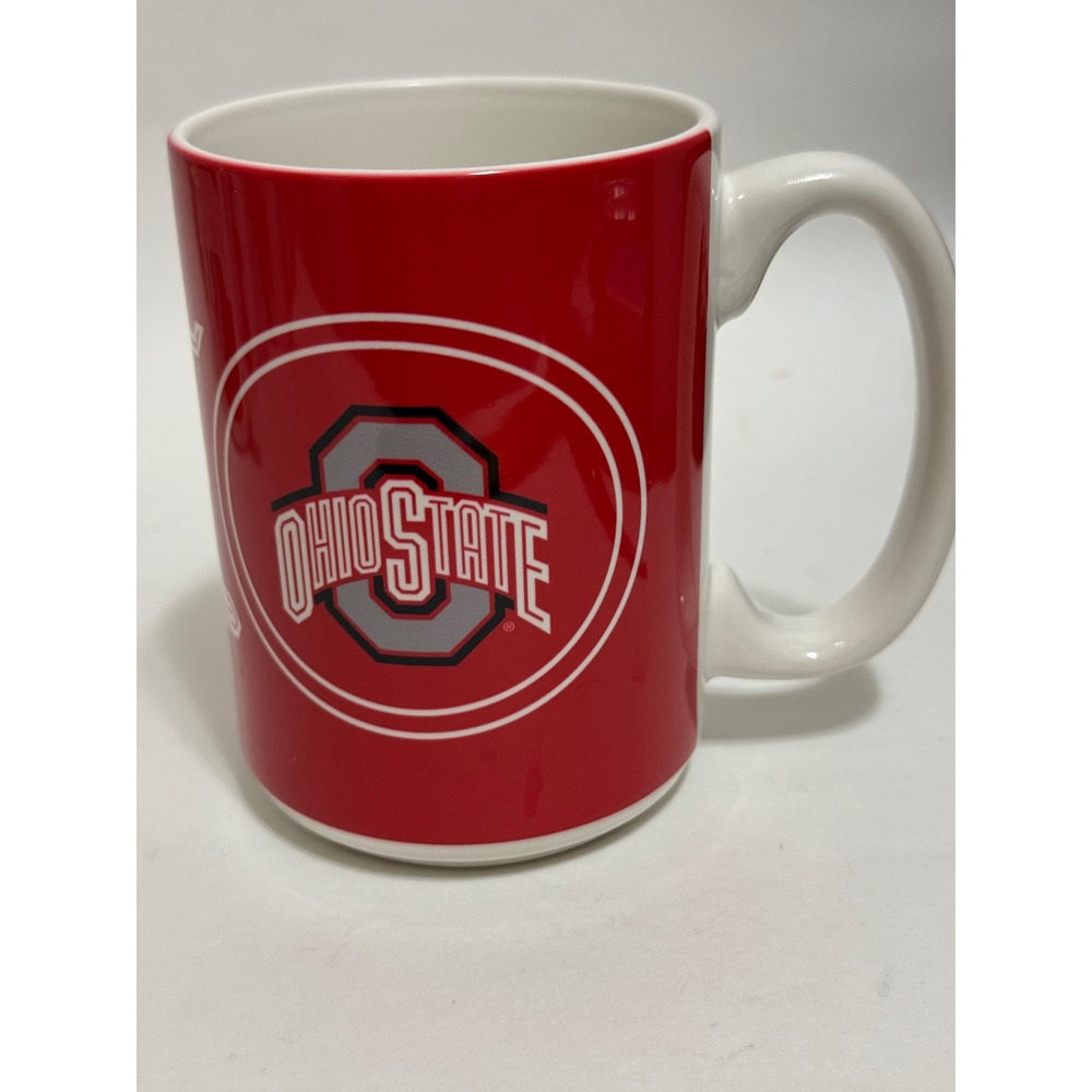 Ohio State Buckeyes Coffee Mug Red White Grey NCAA Collegiate Licensed Logo